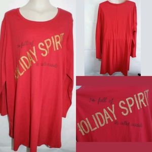 NEW Lane Bryant holiday graphic sleep shirt